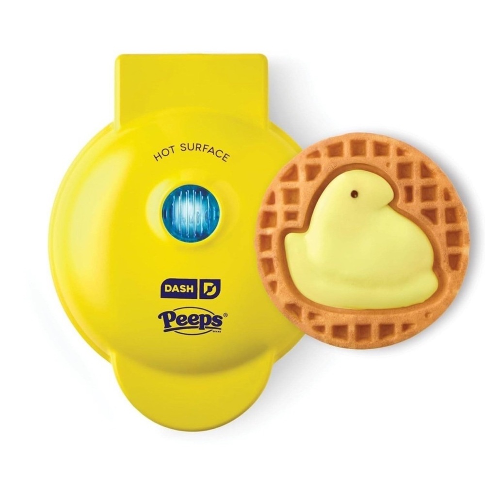 NEW Dash x Peeps Chick Mini Waffle Maker 4” Yellow Collectible